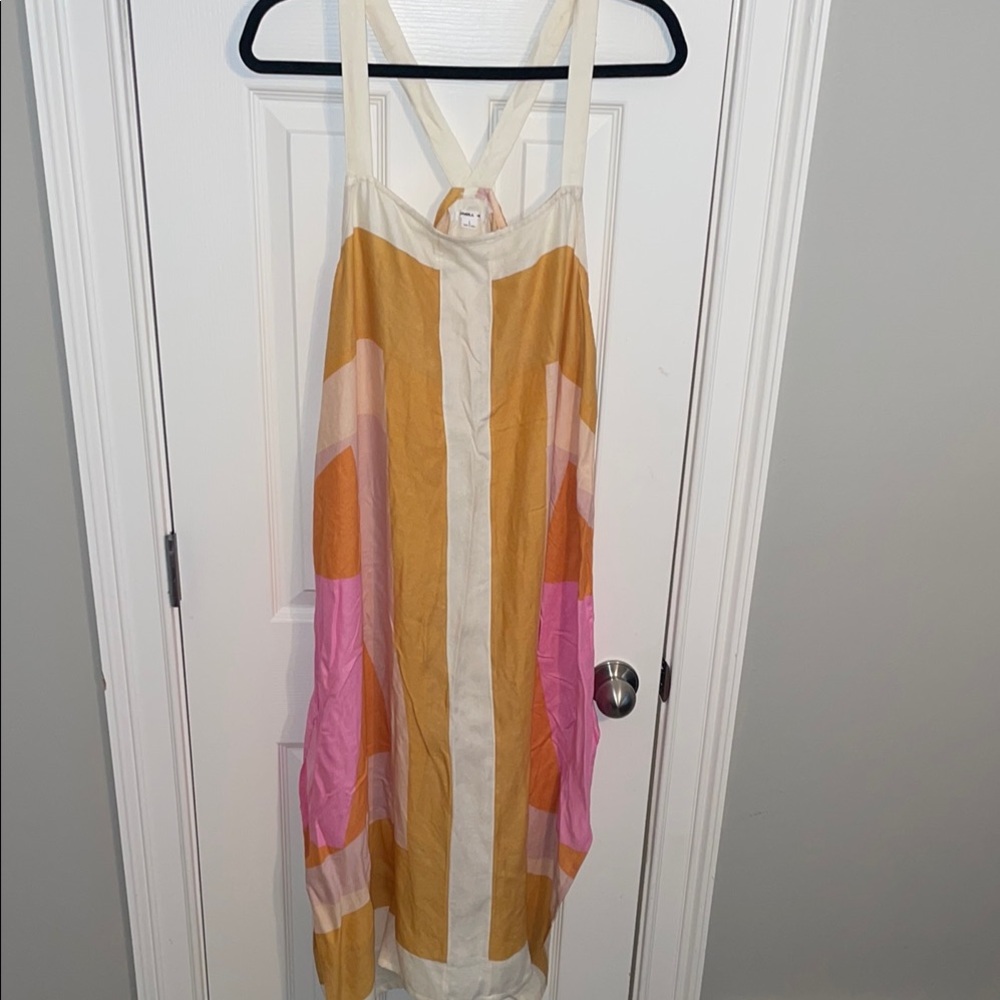 Colorful Striped Women's Dress